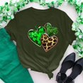 thumbnail image 2 of Inverlee Happy St Patrick's Day Tshirts Women 2025 Lucky Four Leaf Clover Graphic T Shirts Oversized Short Sleeve Shirts Blouses Irish Outfit Crew Neck Holiday T-shirt Tops, 2 of 6