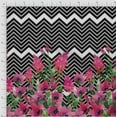 thumbnail image 2 of oneOone Organic Cotton Poplin Twill Fabric Chevron|Leaves & Floral Panel Print Fabric By Yard 42 Inch Wide, 2 of 3