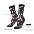 thumbnail image 2 of Yiaed Snake And Floral1 Print Great elasticity Crew Socks Sports socks for Men and Women, 2 of 5