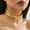 Gold Color 1, variant on Heavy Metal Twisted Torques Choker Necklace for Women Spiral Big Chain Grunge-Silver Color 1