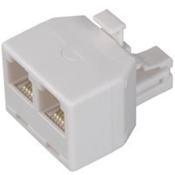American Tack & Hdwe TS1001SPJ2W Split Duplex 2 Jack - White