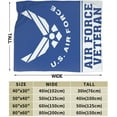 thumbnail image 4 of U.S. Air Force Veteran Ultra-Soft Micro Fleece Blanket Cozy Warm Throw Blanket Suitable for Couch Bed Sofa Lightweight Blanket for All Seasons Living Rooms/Bedrooms (60"x50"), 4 of 5