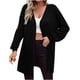 thumbnail image 2 of Puntoco Mujer Abrigo Moda Mujer Sólido Suelto Manga Larga Cardigan Abrigo Blusa Navidad Liquidación Puntoco Puntoco-3816, 2 of 6