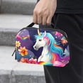 thumbnail image 2 of Unicorn Hard Drive Cases Cable Organizer Small Travel Electronic Organizer Charger Case Organizer Oxford Fabric Waterproof Storage Bag for Protecting Electronic Gadgets - 5.9x9.44x3.14 in, 2 of 6