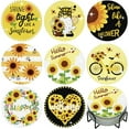 thumbnail image 3 of FUYGRCJ 8PCS Diamond Painting Coasters Kits DIY Diamond Dot Art Crafts Coasters Sunflower Diamond Painting Kit with Holder for Adults Kids Beginner Holiday Gifts Mothers Day, 3 of 10
