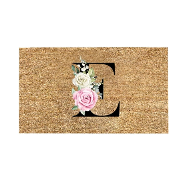 adviicd Personalized Alphabet Doormat For Welcoming Guests At Your Doorstep 1PC