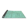 thumbnail image 2 of Ahgly Company Indoor Rectangle Solid Light Blue Modern Area Rugs, 6' x 9', 2 of 4