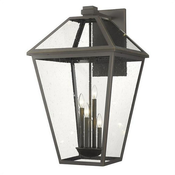 4 Light Outdoor Wall Sconce In Transitional Style-33 Inches Tall And 19.5 Inches Wide-Oil Rubbed Bronze Finish Z-Lite 579Xlx-Orb