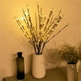 thumbnail image 1 of LED Branch Fairy Lights 20 Bulb Floral String Lights, Battery-Operated Decor for Home Garden & Christmas, 70cm, 1 of 2