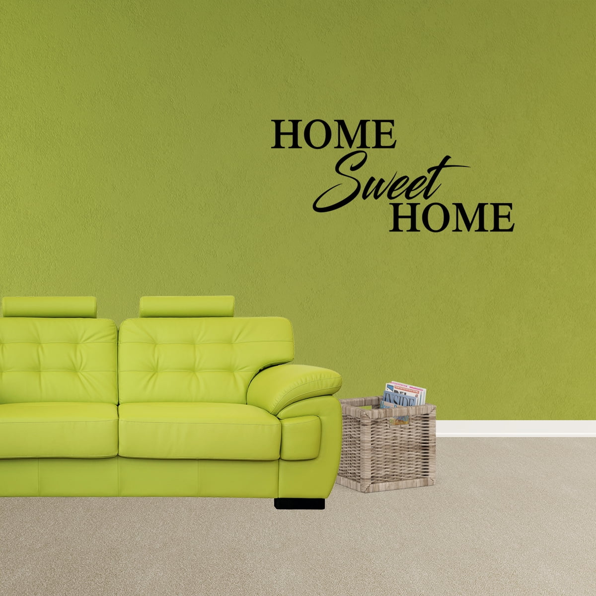 Wall Decal Quote Home Sweet Home Vinyl Lettering Entry Way Sticker Home
