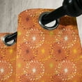 thumbnail image 3 of Ambesonne Orange Grommet Curtain, Grunge Radial Pattern, 50" x 120", Yellow Brown White, 3 of 6