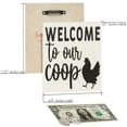 thumbnail image 2 of JennyGems Welcome To Our Coop Wooden Sign, Chicken Signs for Chicken Lovers, Farmhouse Decor Wall Hanging, Made in USA, 2 of 9