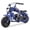 Blue, variant on Sunderwell Gas Mini Chopper Bike, 49 CC 2-Stroke Powered Mini Bike with Disc Brakes & Headlight - 165 lb Max Load, 20 mph(Blue)