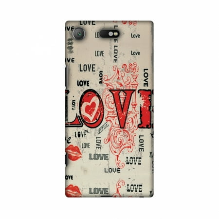 Sony Xperia XZ1 Compact Case - Enchanted Love Compact, Hard Plastic Back Cover, Slim Profile Cute Printed Designer Snap on Case with Screen Cleaning