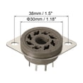 thumbnail image 2 of 8pin PCB Tube Socket Ceramics, Vacuum Tube Protect Tube Socket Brown for 12AX7, 12AU7 Tube Pack of 5,GZS8-F1-G, 2 of 5