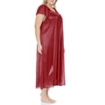 thumbnail image 4 of EZI Nightgowns for Women - Soft & Breathable Satin Night Gowns for Adult Women - Medium to Plus Size Womens Sleep Shirts - Long Mid-Length Nightgown, 4 of 9