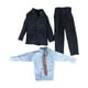 thumbnail image 5 of 1/6 Trajes formales para hombre Conjunto de ropa Vestir Accesorios de cosplay elegantes Moda Corbata de café, 5 of 9
