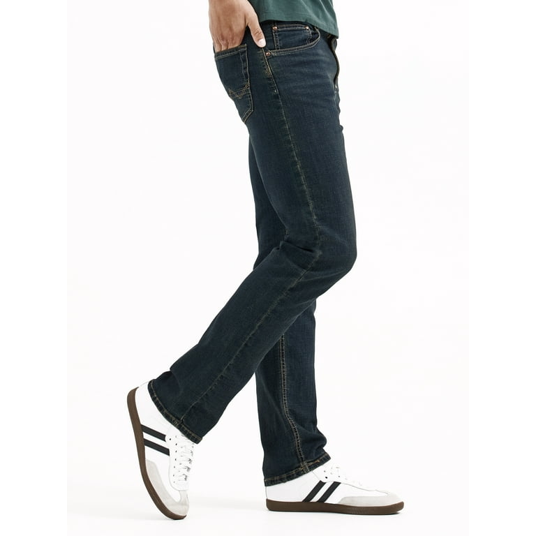 Wrangler Men's Slim Straight Fit Jean with Stretch - Walmart.com
