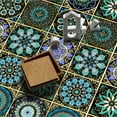 thumbnail image 3 of 12 Piece Tiles Stickers Kitchen Backsplash Decals 6x6inch Mandala Wall Stickers Vinyl Peel and Stick Bathroom Stairs Decor, 3 of 7
