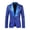 Blue, variant on IWRICH Men's Carnival One Button Sequin Dress Suit Jacket Mardi Gras Party Festival Tuxedo Sport Coat Blue XL