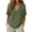 Army Green -CU91, variant on Cotton Linen Tops for Women Boho 3/4 Sleves Summer Shirts V Neck Button Loose Fit Dressy Causal Blouses 2026 Gray XL