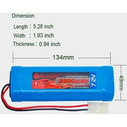 GEILIENERGY 7.2V Battery Pack for RC Car 3800mAh NiMH Replacement Hobby Battery with Tamiya Connector(1 PACK)