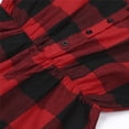 thumbnail image 4 of ITFABS Mommy and Me Matching Playsuit, Plaid Buttons Short Wide-Leg Playsuit, 4 of 5