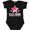 AB-Black, variant on Red Friday Remembering Everyone Deployed with Red American Flag Boys or Girls Baby Bodysuit