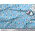 thumbnail image 3 of Soimoi Silk Fabric Penguin Ocean Print Sewing Fabric Yard 42 Inch Wide, 3 of 3