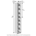 thumbnail image 4 of Furinno PASIR 8-Tier Closet Organizer AdJUSTable Open Shelf 12-Inch White, 4 of 9
