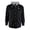 Black, variant on Canvas Hooded Bib Work Jacket Black