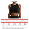 thumbnail image 5 of Sports Bra Shockproof Seamless Quick Drying Sleeveless Yoga Bra Vest for Running Fitness Gym Black M, 5 of 5