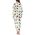 thumbnail image 3 of Renewold Dachshund Dog Cactus Pajamas for Fall Spring Winter Relaxed Long Sleeve Pj Tops & Pants Set of 2 Women Athletic Clothing Indoor Daily Wear Nightwear Size 4XL, 3 of 5