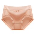 thumbnail image 1 of B91xZ Bikini pour Femmes Underwears Culotte Taille Haute Extensible Confortable Taille Basse Coton, F L, 1 of 3