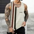 thumbnail image 2 of Mens Tank Top Cotton Breathable Quick Dry Moisture-Wicking Fitness Bodybuilding T Shirt Sleeveless Big and Tall Athletic Fit Summer Beach Tops, 2 of 5