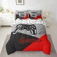thumbnail image 2 of Gamer Comforter Set with Sheets Teens Gaming 7 Piece Bedding Set Full Size Video Game Contoller Home Bed in a Bag Decor Bed Set, 2 of 5
