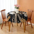 thumbnail image 3 of Round Tablecloth 60 Inch Waterproof flower Polyester Table Cover Stain Wrinkle Free for Dining Room, 3 of 5