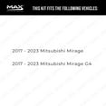 thumbnail image 2 of Max Advanced Brakes - Brake Kit for 2017 2018 2019 2020 2021 Mitsubishi Mirage 2017 2018 2019 2020 2021 Mirage G4 Front Replacement Disc Brake Rotors and Ceramic Brake Pads, 2 of 9
