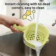 thumbnail image 2 of Kitchen Dual-Layer Draining Basket with Handle, Fruit Vegetable Drainer Bowl, Portable Storage Fruit Washing, Multipurpose Kitchen Washing With Strainer, Dishwasher Safe, 2 of 7