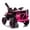 Black, variant on Ambifirner 24V Kids Ride On Toy, 4-Wheeler Quad ATV Play Car w/160W Motors, 3 Speed Setting, LED Lights, Music, 2 Seater Electric Off-Road Power Vehicle