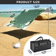 thumbnail image 4 of Portable Beach Tent Sun Shelter With Ground Pegs Water And Wind Resistant Sun Shade Canopy Angle Adjustable Green Floral Background, 4 of 7