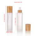thumbnail image 3 of Botella de aerosol COSIDEA de vidrio esmerilado de 120 ml/4 oz con tapa de bambú, 3 of 9