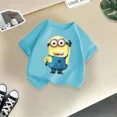 thumbnail image 4 of Ropa de verano para niños de Mi villano favorito, camiseta de algodón cómoda e informal para niños, camiseta de algodón para muñecas, Minions divertidos para niños y niñas, 4 of 5