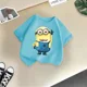 thumbnail image 4 of Ropa de verano para niños de Mi villano favorito, camiseta de algodón cómoda e informal para niños, camiseta de algodón para muñecas, Minions divertidos para niños y niñas, 4 of 5