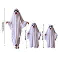 thumbnail image 2 of Halloween Ghost Cosplay Outfit Complete Costume Set, Classic White Dress Up Suit with Mask Accessories for Theme Party, Haunted House & EventsC L 54.78 Inch, 2 of 7