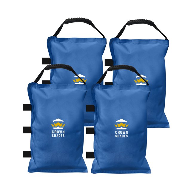 Bolsa de arena CROWN SHADES para pesos de toldo 17 kg azul