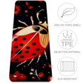 Coccinella septempunctata TPE Yoga Mat for Home Gym Floor Workout
