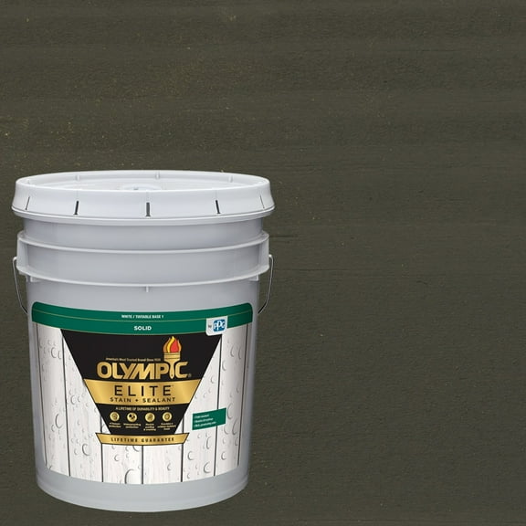 Olympic Elite 5 Gallons SC-1021 Corundum Solid Advanced Exterior Stain and Sealer in One
