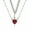 B, variant on Heart Dagger Pendant Layered Necklace for Women