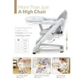 thumbnail image 3 of Unilove Feed Me 3-in-1 Portable High Chair & Feeding Booster Seat for Infant and Toddler, Shadow Gray, 3 of 7